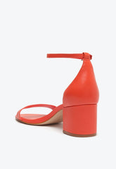 SANDALIA SALTO BLOCO NOBUCK VERMELHA S 20001 0070 0181 SCHUTZ - Vintedoisk